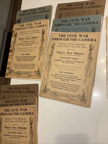 The Civil War through the Camera Lot Of 8