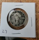 1927 p 90% silver standing liberty quarter