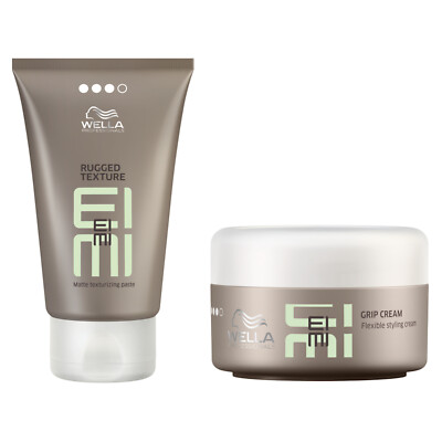 WELLA EIMI Sparset GRIP CREAM Stylingcreme 75ml + RUGGED TEXTURE Haarpaste 75ml