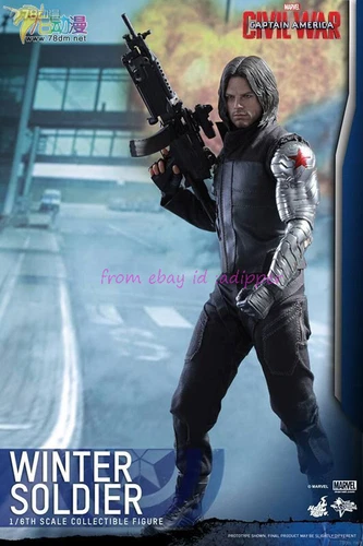 Perfect Hot Toys Mms351 1/6 Capitán América- Civil War Winter Soldier 2.0 Acción
