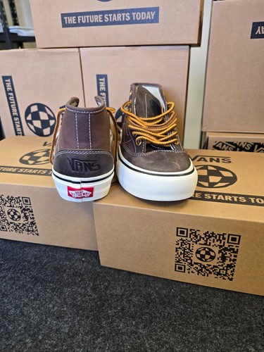 Vans trainers size 4 UK Brown - Unisex - Harry Bryant Destruct Mid V - BNIB - Picture 4 of 11