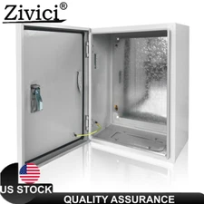 16" x 12" x 8" Carbon Steel Electrical Enclosure Box IP65 Wall Mount