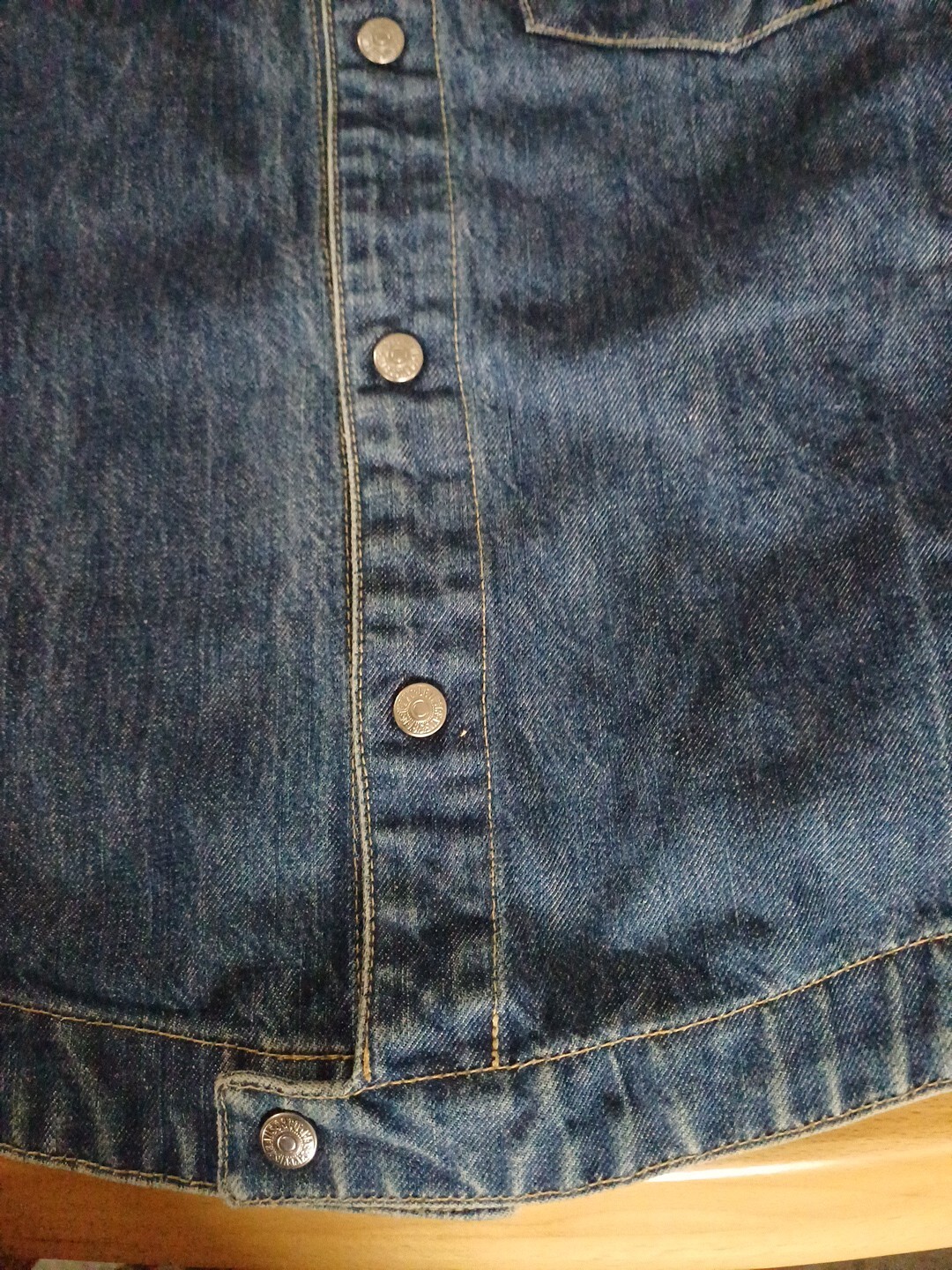 Levis Engineered Denim Jacket Large L MEDIUM BLUE… - image 9