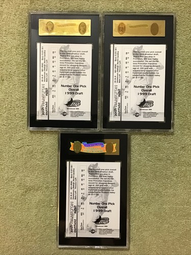 1999 Tribüne JOSH HAMILTON First Pick Rookie Graded SGC 96 MINT Devil Rays X3 - Bild 4 von 4