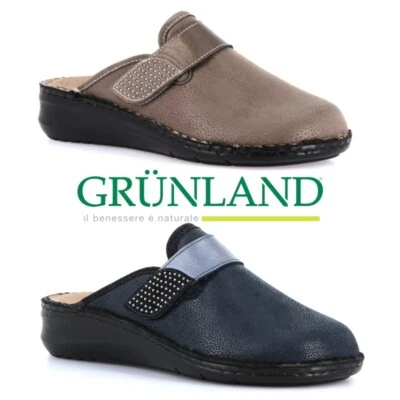 Grunland Ciabatta Donna Elasticizzata Predisposta per Plantari DAMI CE0863 BLU T