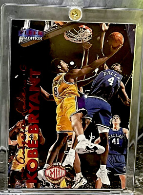 KOBE BRYANT CARD RARE RED HOLO FOIL SP INSERT FLEER LAKERS ALL STAR JERSEY #8 