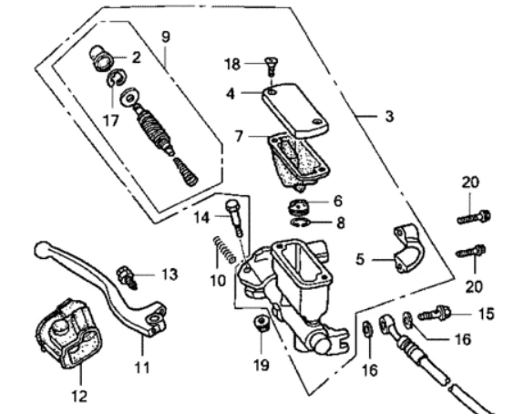 Рычаги поворотного тормозного сцепления для HONDA CR80RB/CR85RB Expert CR125R CR250R CR500R - Изображение 3 из 4