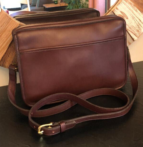 RARE Vintage Coach Carson Zip Crossbody Bag 9939 Mahogany 1994 US EUC eBay