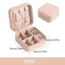 Custom Personalised Jewellery Box Travel Gift Bridesmaid Ring Earring Case