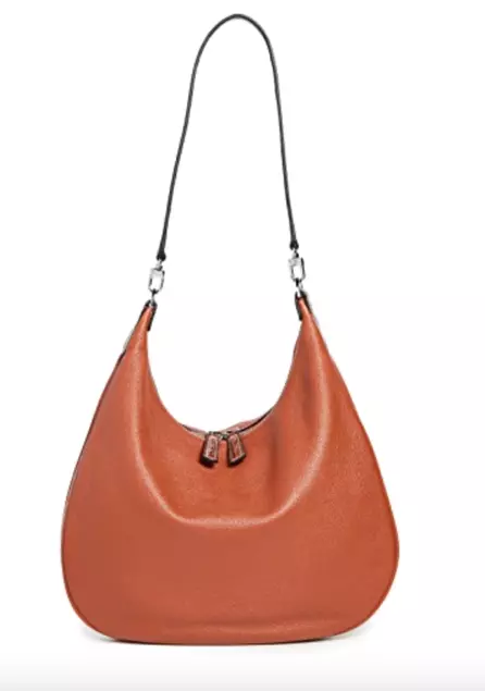 Chanel Hobo Leather Shoulder Bag in Rust