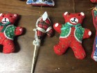 Nice Lot Of Christmas Stuffed Ornaments Santas, Horse Teddy Bears. Stocking, Dec — photo 3