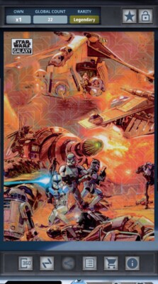 In The Heat Of Battle Mojo 50cc - Star Wars Card Trader Galaxy Chrome 2024