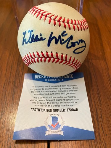 Willie McCovey Signed Baseball Beckett Authentic - Photo 1/3