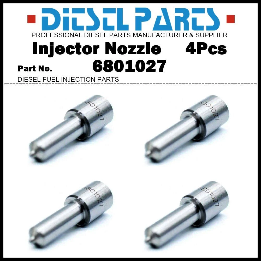 4Pcs Fuel Injector Nozzle 6801027 3637319M1 for Perkins AT4.236 