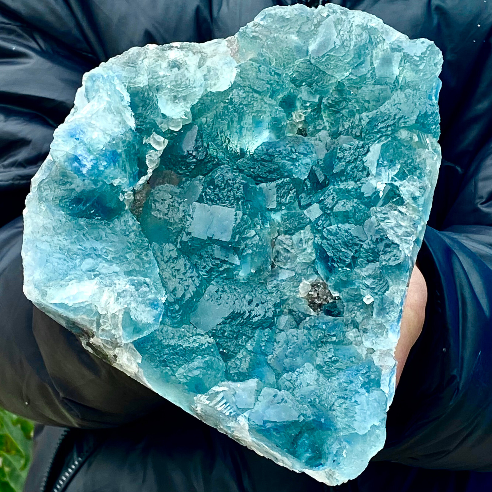 5.27LB Natural Green Fluorite Mineral Specimen for Healing and Collection