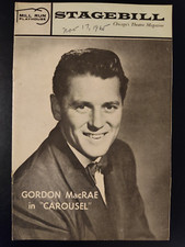 Gordon MacRae in Carousel 1965 Mill Run Playhouse Chicago Playbill