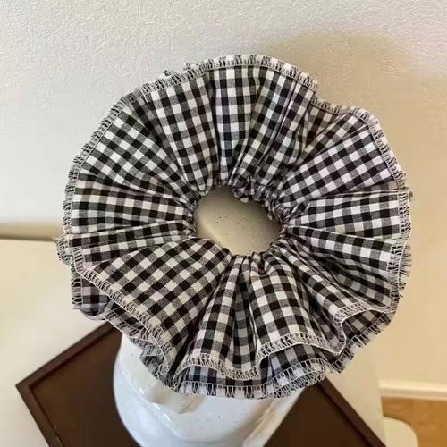 Cuerda de pelo Scrunchies Flower Street banda grande Dropshipping temperamento elástico - Imagen 22 de 33