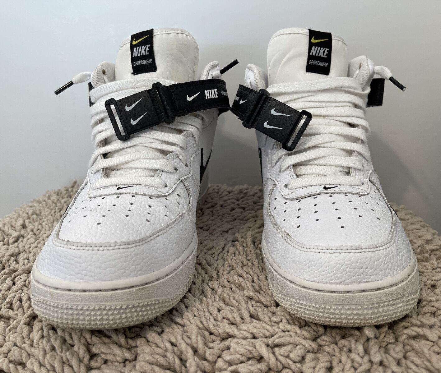 Nike Air Force 1 Mid '07 LV8 White/Black-Tour Yellow 804609-103