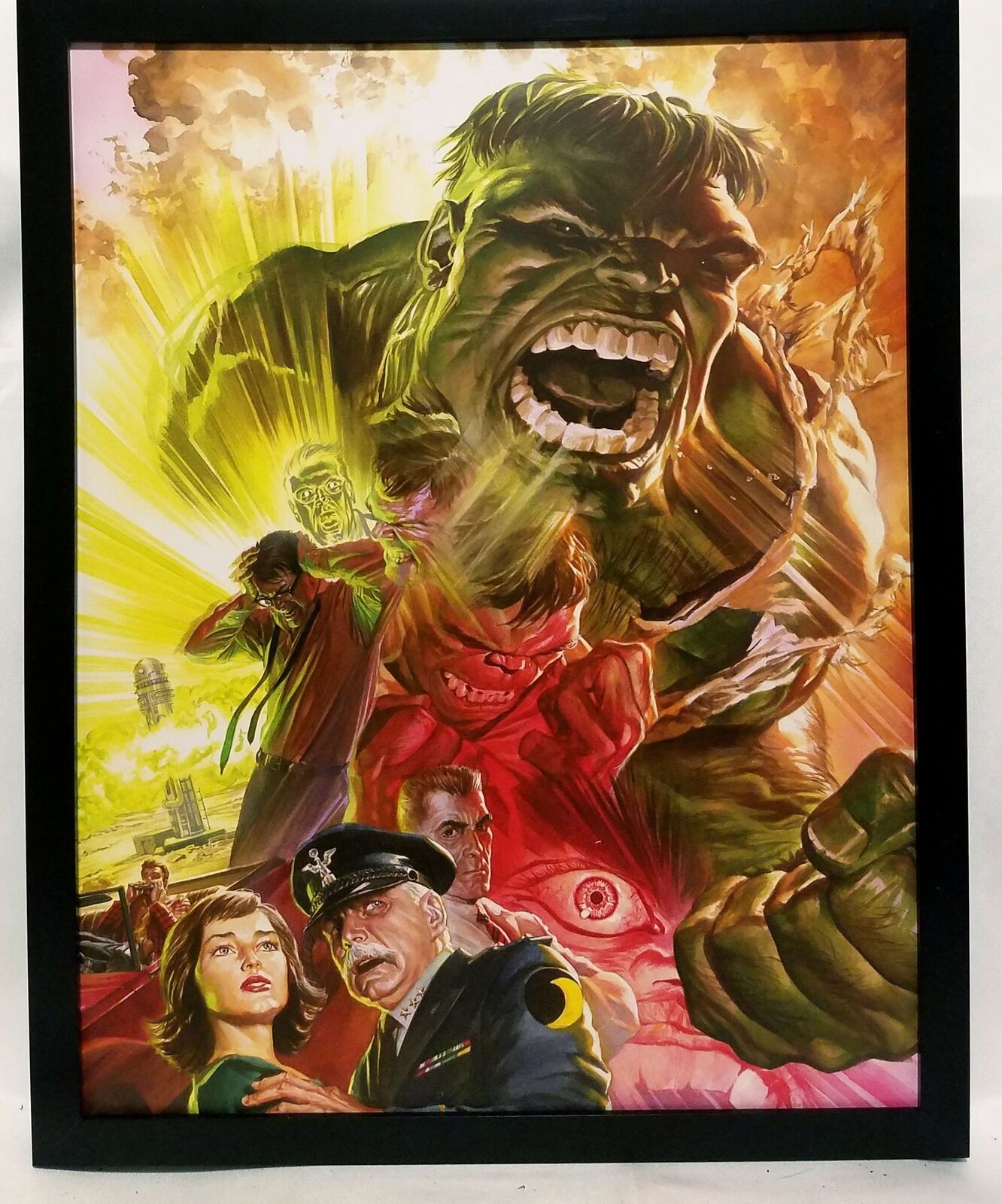 Quadro Canvas The Incredible Hulk Quadrinhos Marvel 40x40cm - Zona