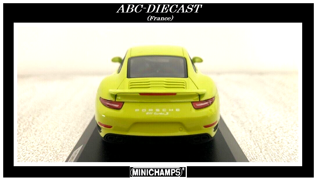 PORSCHE 911 (991) TURBO S Vert Clair 091/200 pcs - 1:43 MINICHAMPS CA 04316064