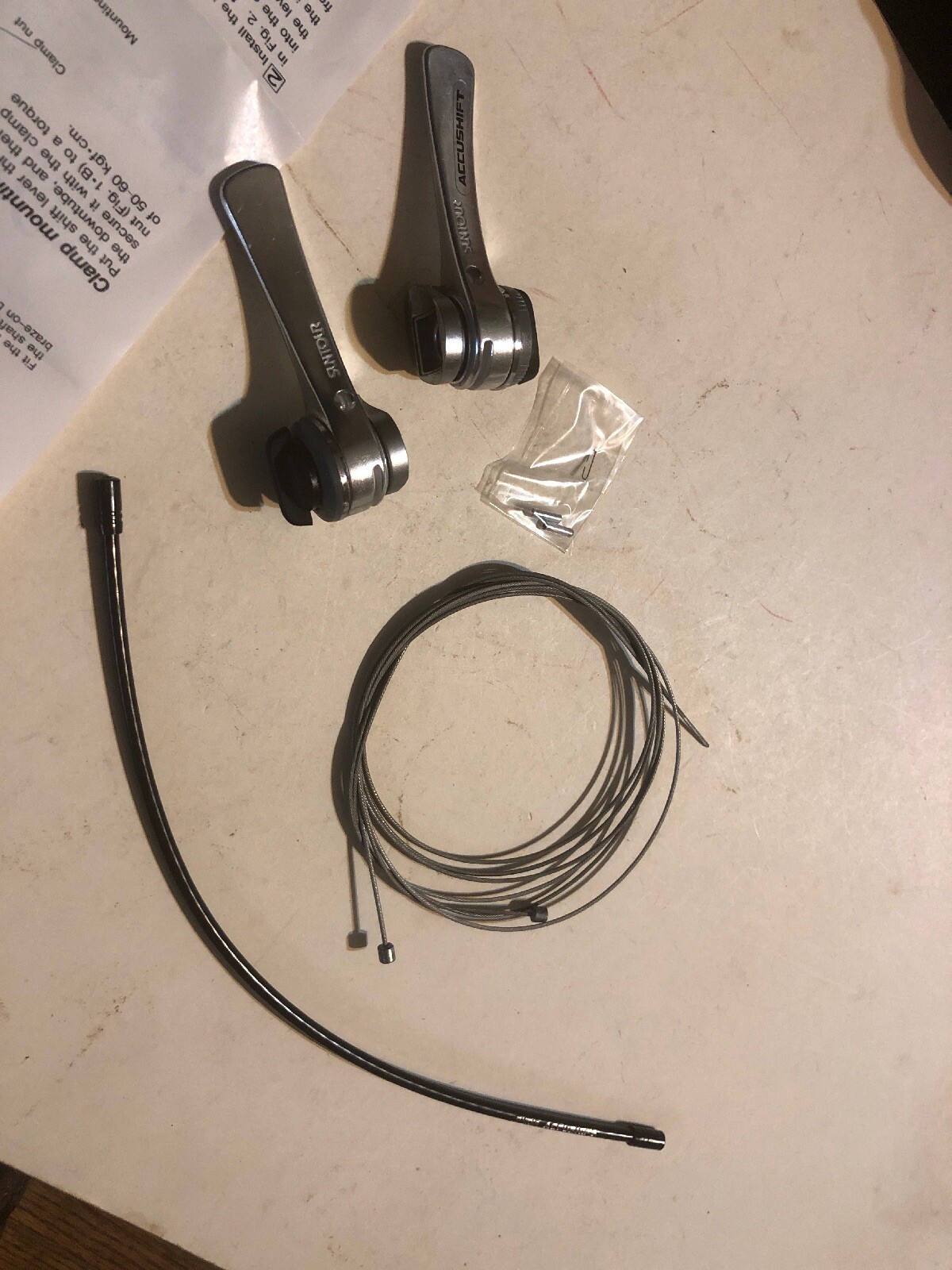 Suntour 6sp Accushift Shifters SL3040BS Indexed Downtube Lever