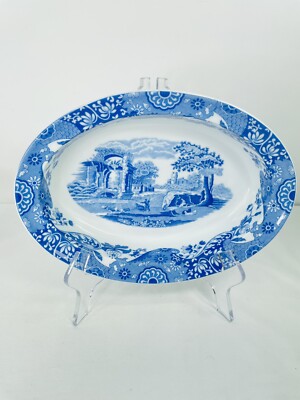 NEW Spode Blue Italian Large Oval Baker Oven to Table Microwave Dishwasher Proof