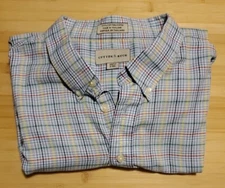 Cutter & Buck Men's Multi Color Check Short Sleeve Button Up Shirt 2XT