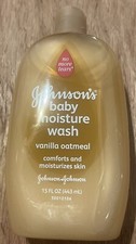 Johnson  s Baby Moisture Wash Vanilla Oatmeal Discontinued 15 Oz NEW