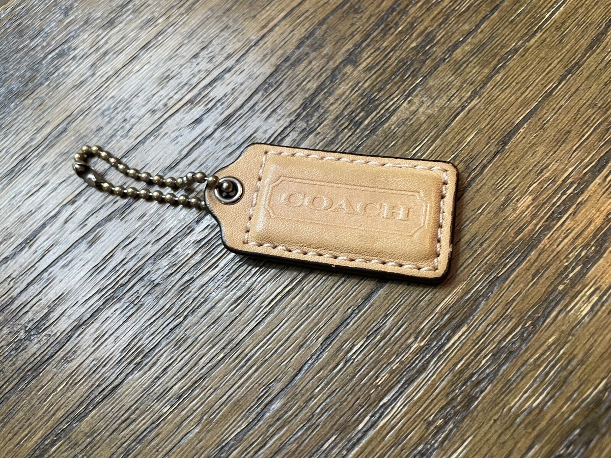 Coach store leather tag