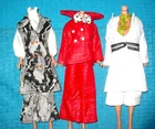 FITS VINTAGE BARBIE MOD PLEATHER FAUX LEATHER FASHION COAT VEST CLOTHES LOT!