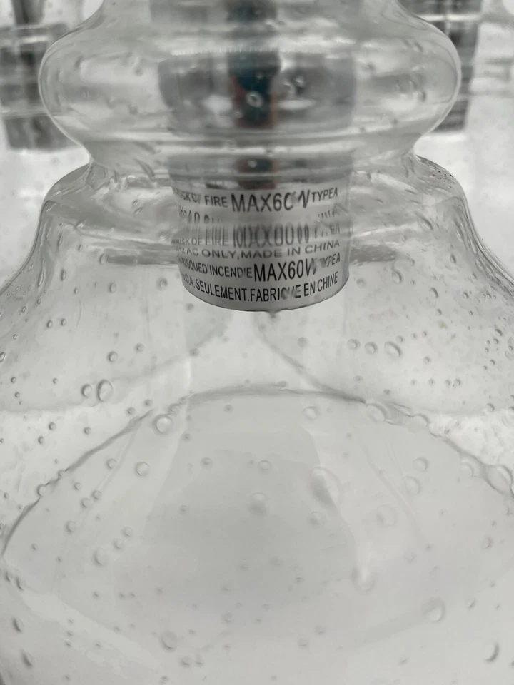 Luces colgantes Country 3 Westinghouse vidrio burbuja soplado a mano níquel Foto 4 de 4