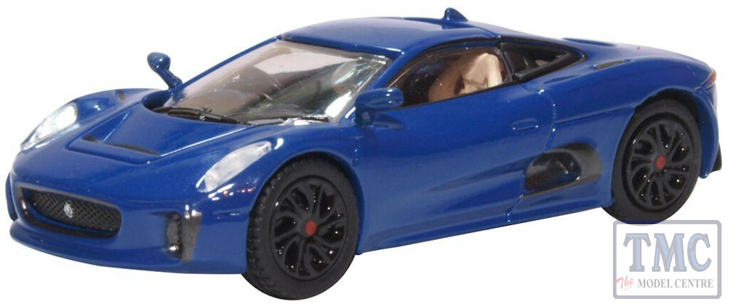 76JCX75003 Oxford Diecast 1/76 Scale OO Gauge Jaguar CX75 Caesium Blue