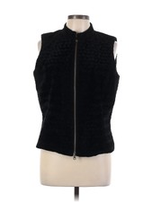 Jordan Women Black Faux Fur Vest L