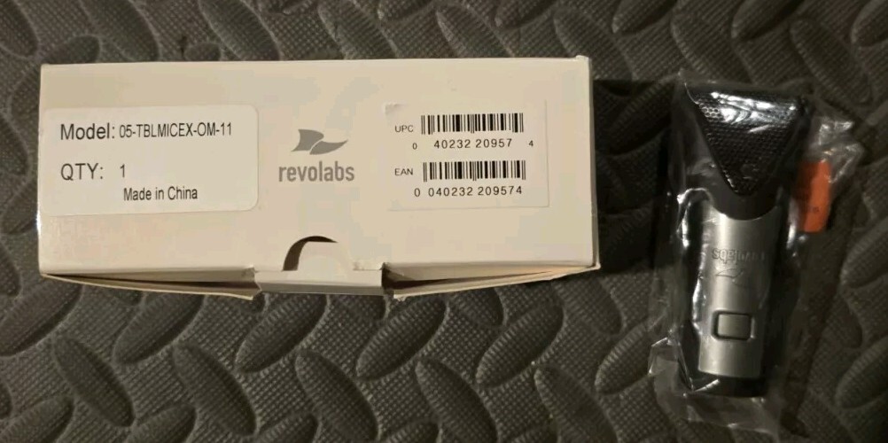 Revolabs 05-TBLMICEX-OM-11 Solo Omnidirectional Tabletop Boundary Wireless...