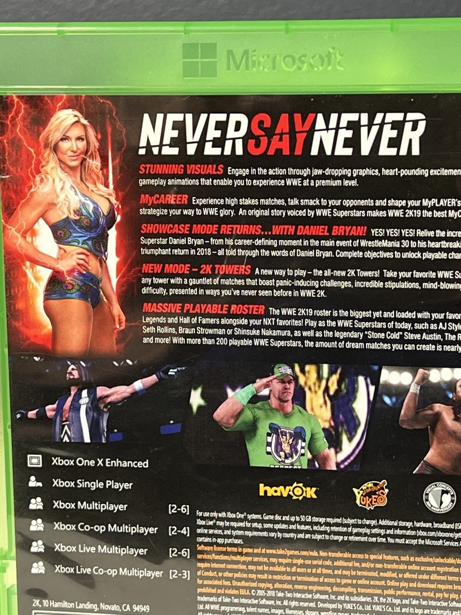 WWE 2K19 (Microsoft Xbox One Series X) Wrestling Game CIB Complete