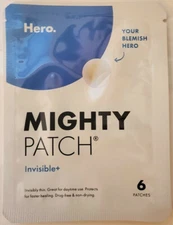 Hero Mighty Patch Invisible + ~ 6 Pack ~ 6 Patches ~ New! ~ Hero.