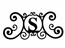 Iron Metal Letter S Personalized Initial Name Wall Art Decoration Minor Defect