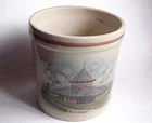 Vintage Alpine Pottery Erie Railroad Train Depot Ashland OHIO Stoneware Crock