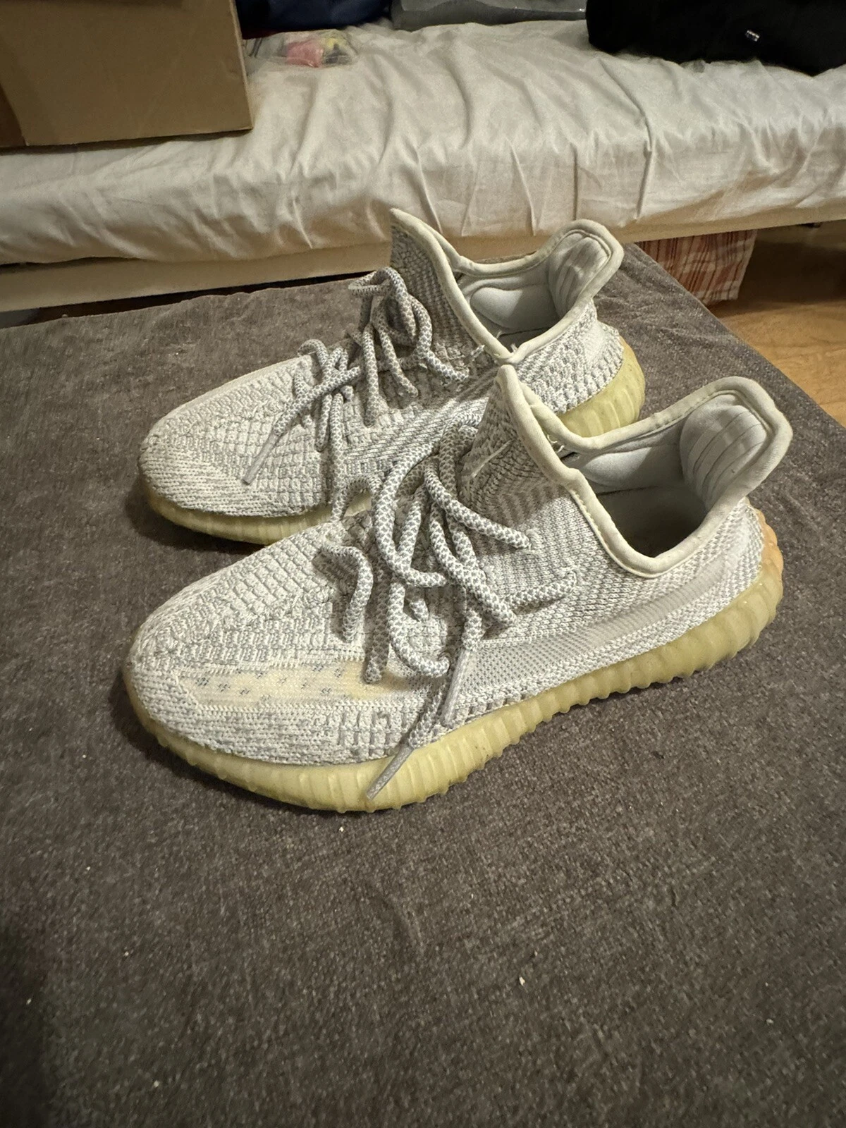 UK 5 taglia 38 Adidas Yeezy Boost 350 V2 Lundmark non riflettente