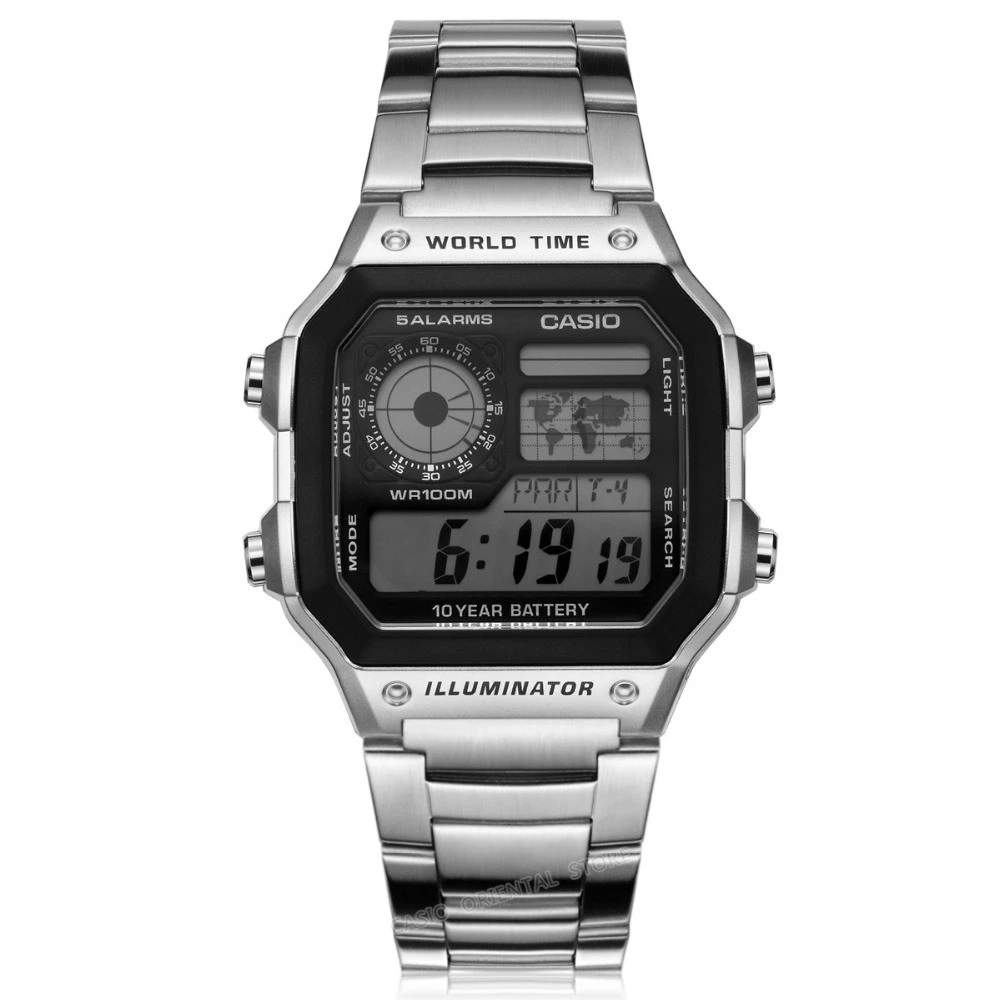 Casio Watches top brand luxury Men Sports AE 1200WHD 1A digital Waterproof