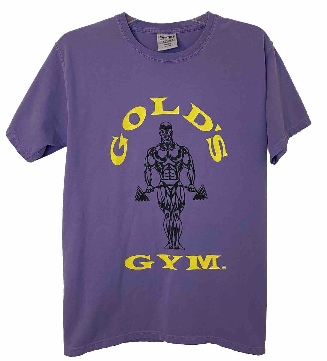 Vintage 90s T-Shirt Golds Gym Mens Size Small 100% USA Cotton