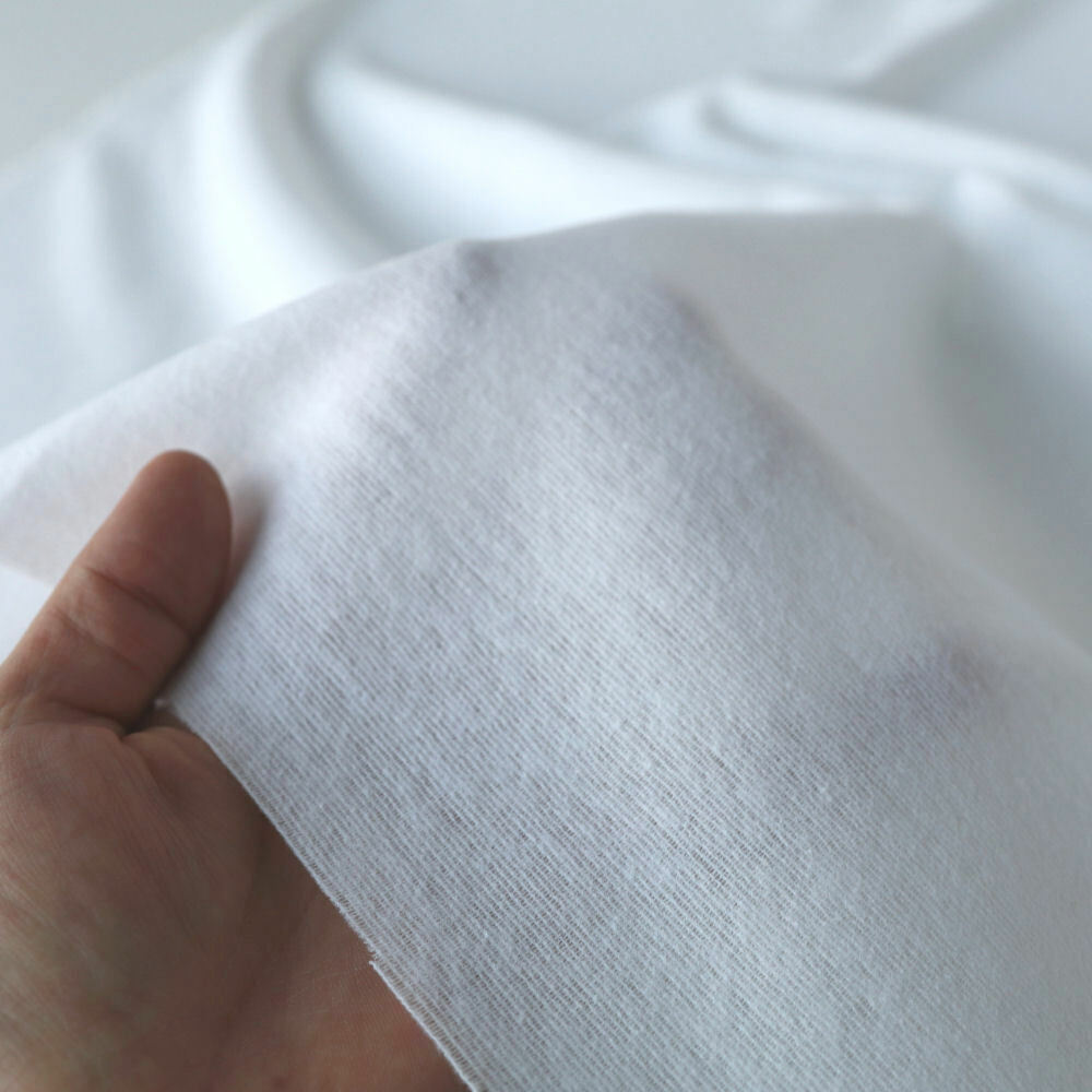 50cm Weicher Molton-Stoff als Baumwollstoff Öko Tex für Kosmetik Bedarf Meteware