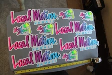 Local Motion Billabong Surfboards Neon 80's Vintage Surfing STICKER - Lot of 10