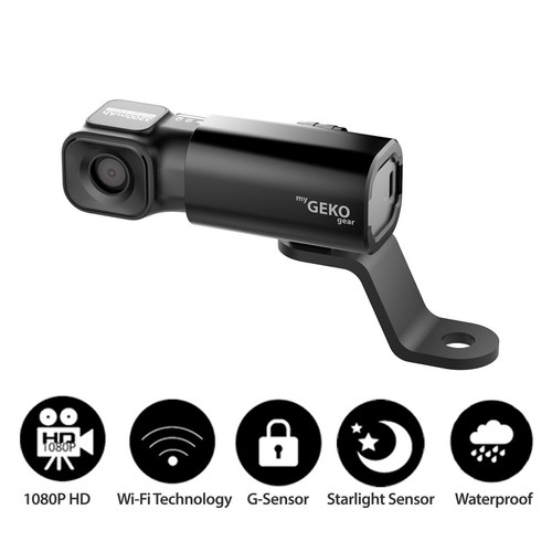 Adesso GekoGear GOMS32G Moto Snap 1080P HD Motorcycle DashCam 32GB Waterproof - Picture 6 of 7