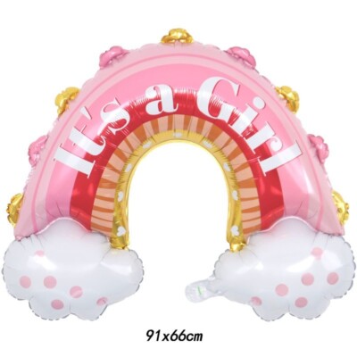 Newborn Balloon Girl Baby Shower Party Decoration Gender Reveal Helium/Air Huge