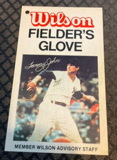 Wilson Fielder's Glove Tag - Tommy John - Creased Corner