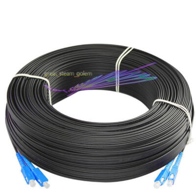 500M Outdoor SC SM Duplex FTTH Drop Patch Cord SC G657 Fiber Optic Cable Jumper