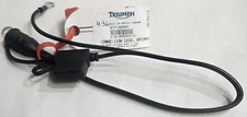 NEW Genuine Triumph Motorcycle Power/Ground Battery Charger Cable Lead Cord OEM