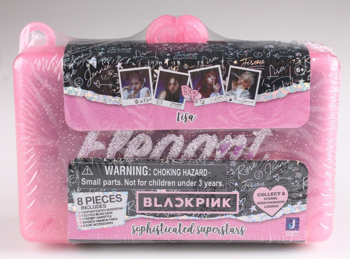Black Pink Sophisticated Superstars Clutch Jazwares Lisa Elegant