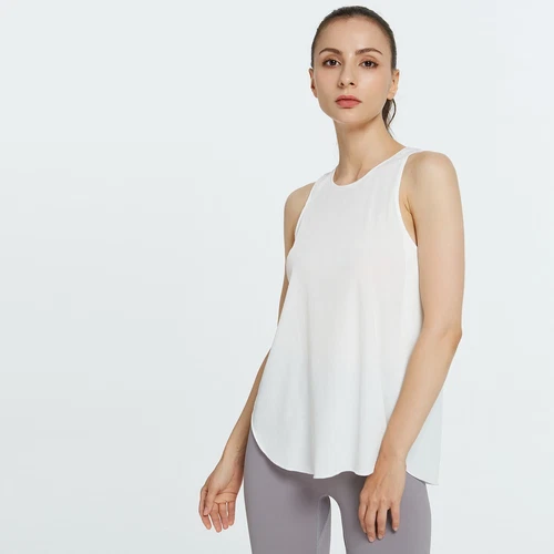 Women's Workout Tank Tops Cool-Dry Sleeveless Loose Fit Yoga Shirt Athletic Tops - Bild 14 von 41